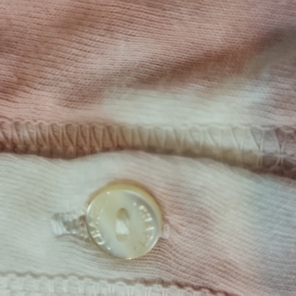 CHAPS NWT Orange Tie Dye Short Sleeve Cotton Modal Henley Shirt - Picture 5 of 10